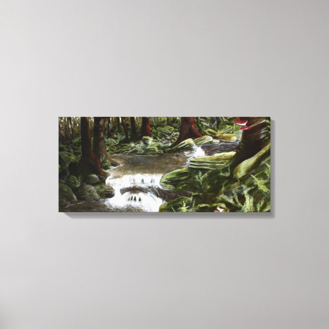 Lienzo Mossy Rocks (Anverso)