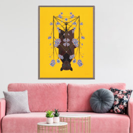 Lienzo Mostaza flotante Fox Mustard 18x24 Stretched Canva