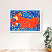Mother And Son With Goldfish Painting