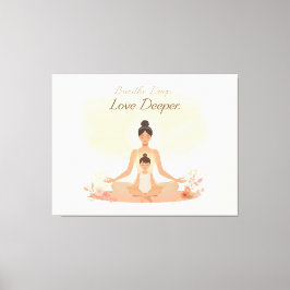 Lienzo Mother & Child Meditation Serenity Art