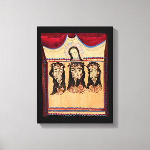 Lienzo Mother Mary Jesus Christ Thorn Crown art Painting 