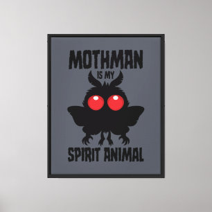 Lienzo Mothman Es Mi Animal Espiritual Silueta