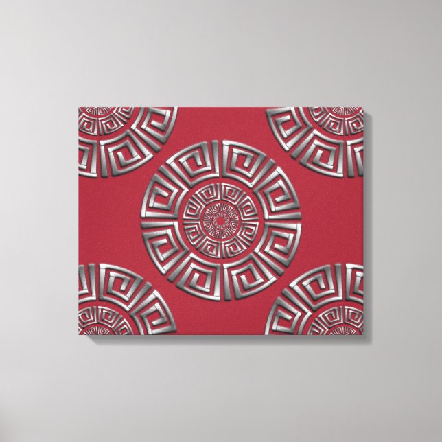 Lienzo Motif del círculo griego (Anverso)