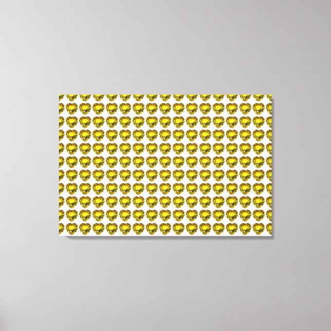 Lienzo Motif del corazón amarillo (Anverso)