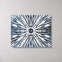 Motif radial de tinta índigo