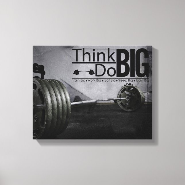 Lienzo Motivación de inspiración Citas Poster de entrenam (Anverso)