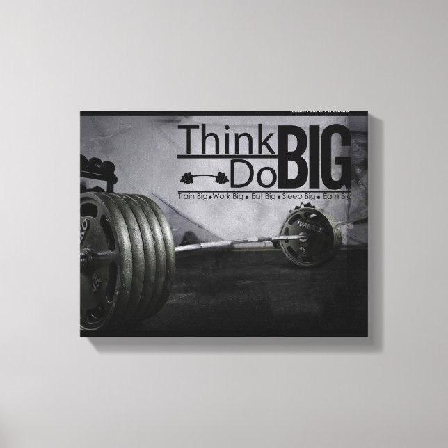 Lienzo Motivación de inspiración Citas Poster de entrenam (Anverso)