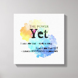 Lienzo Motivación de la nube de arco iris Poder de