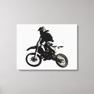Lienzo Motivación de los logros deportivos en motocicleta