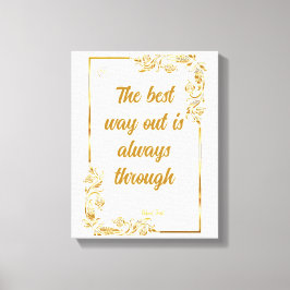 Lienzo Motivación empresarial Tipografía helada