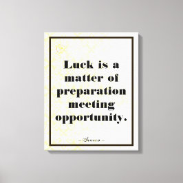 Lienzo Motivación empresarial tipografía Seneca