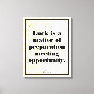 Lienzo Motivación empresarial tipografía Seneca