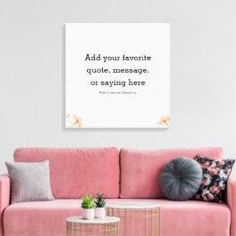 Lienzo Motivational Quote Stretched Canvas Print