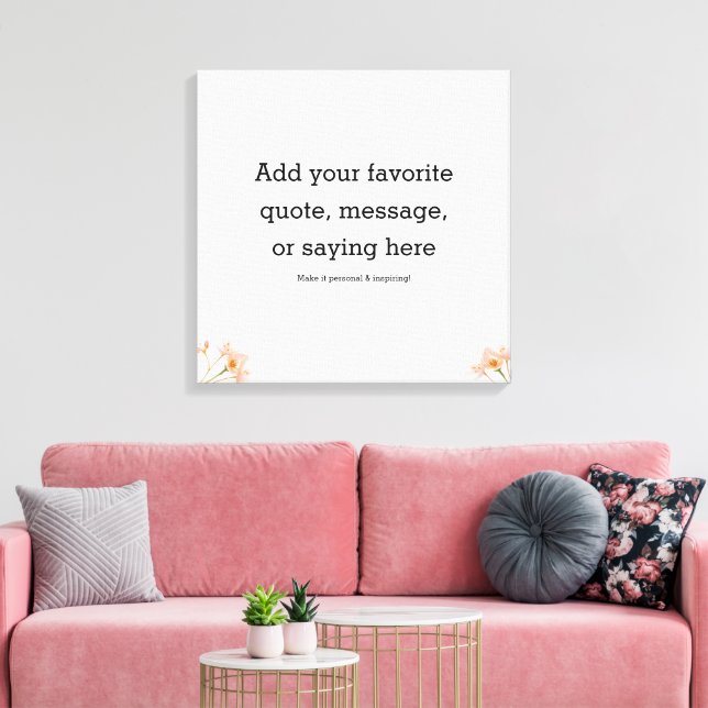 Lienzo Motivational Quote Stretched Canvas Print (Insitu (Sala de estar))