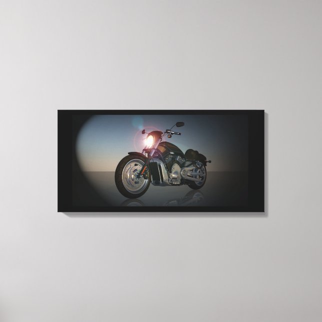 Lienzo Motocicleta (Anverso)