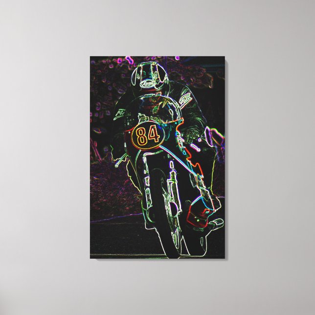 Lienzo Motocicleta 2 24x36 (60x90cm) waccnm (Anverso)