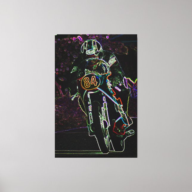 Lienzo Motocicleta 2 40x60 (100x150cm) (Anverso)