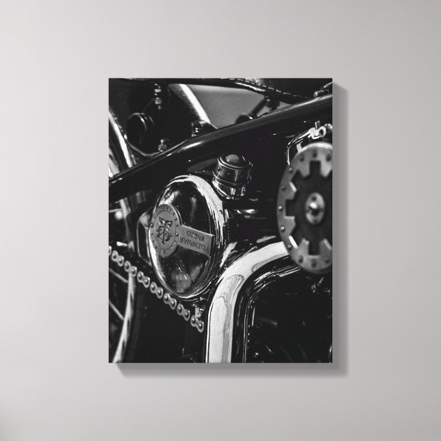 Lienzo Motocicleta Motociclista Rider (Anverso)