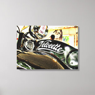 Lienzo Motocicleta vintage Velocette M Series