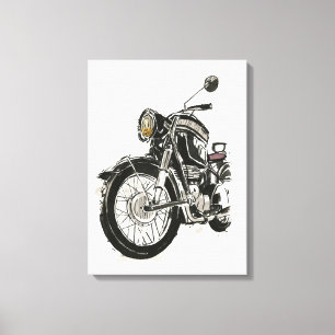Lienzo Motocicletas en tinta IV