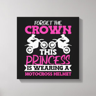 Lienzo Motocross Dirt Bike Chica