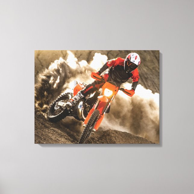 Lienzo Motocross Rider (Anverso)