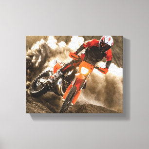 Lienzo Motocross Rider