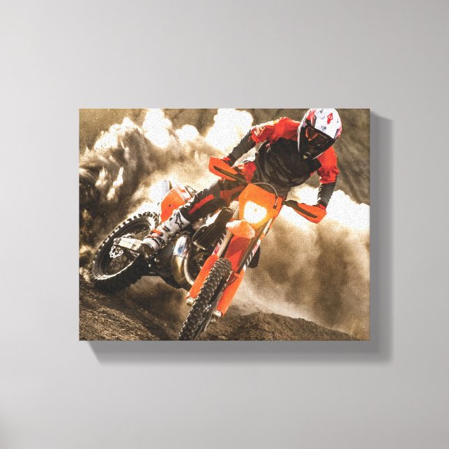 Lienzo Motocross Rider (Anverso)