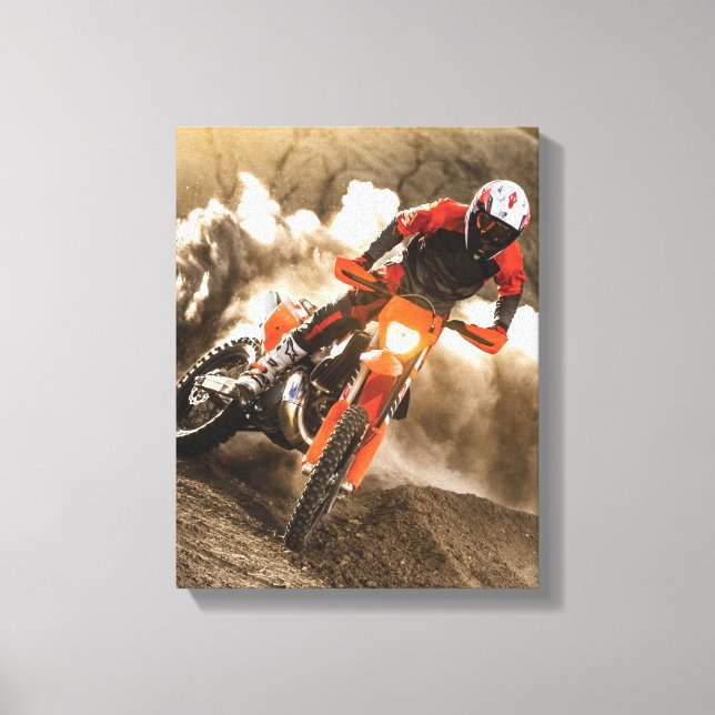 Lienzo Motocross Rider (Anverso)