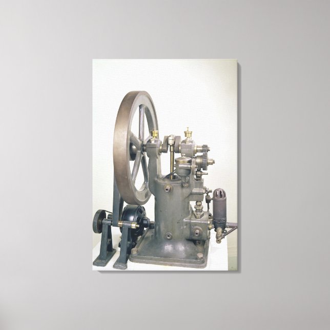 Lienzo Motor de combustión interna, 1876 (Anverso)