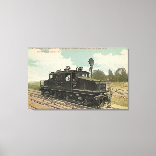 Lienzo Motor de motor eléctrico central de Michigan (Anverso)