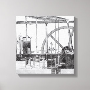 Lienzo Motor de vapor