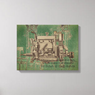 Lienzo Motor Wisconsin Milwaukee Motor de gas X