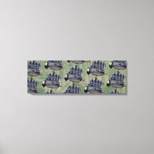 Lienzo Motor Wisconsin Milwaukee Motor Wisconsin Motor Te (Anverso)