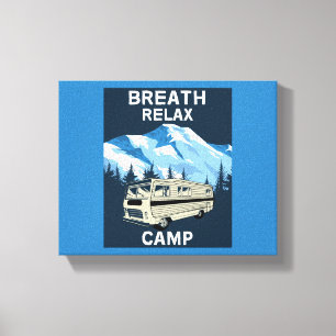 Lienzo Motorhome RV Camper Van Viajes Retro Mug