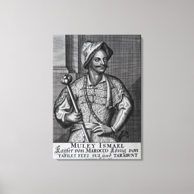 Lienzo Moulay Ismail Ibn Sharif, 1719 (Anverso)
