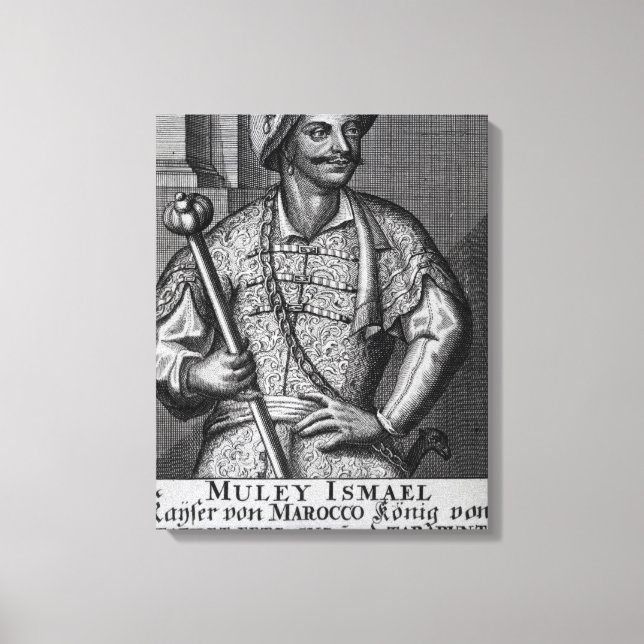 Lienzo Moulay Ismail Ibn Sharif, 1719 (Anverso)