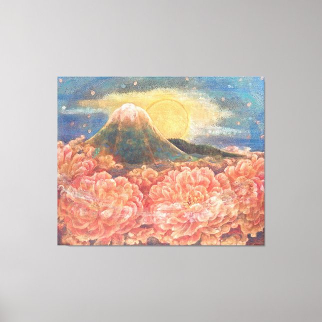Lienzo Mount Fuji Dreamscape: Ethereal Canvas Print (Anverso)