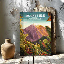 Lienzo Mount Teide Tenerife Canvas Print Travel Poster 