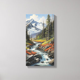 Lienzo Mountain Stream Canvas Wall Art