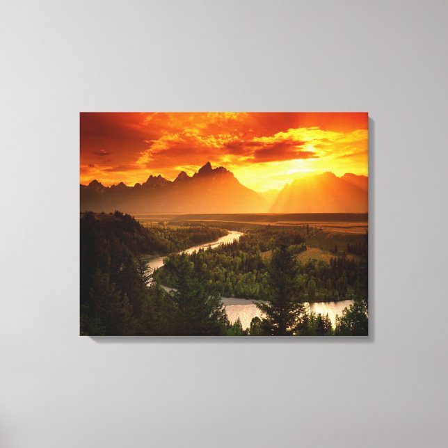 Lienzo Mountain Sunrise (Anverso)