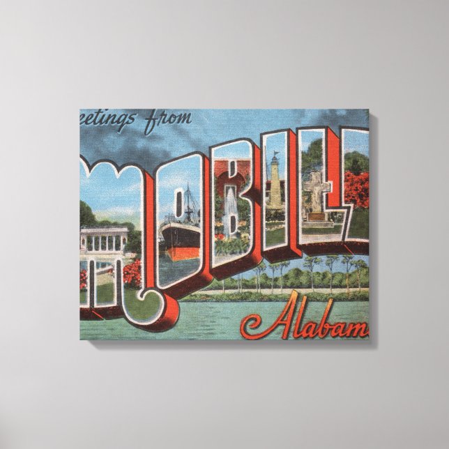 Lienzo Móvil, Alabama (Escena del río) (Anverso)
