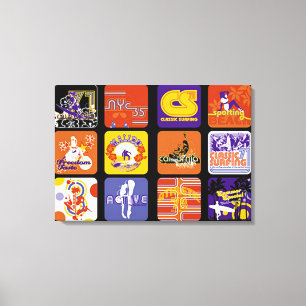 Lienzo Movimiento deportivo de la cultura pop