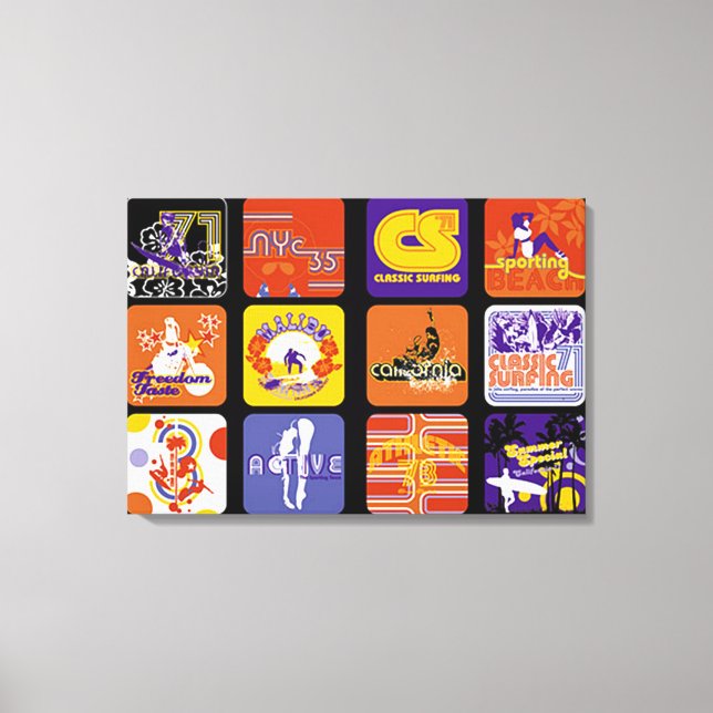 Lienzo Movimiento deportivo de la cultura pop (Anverso)