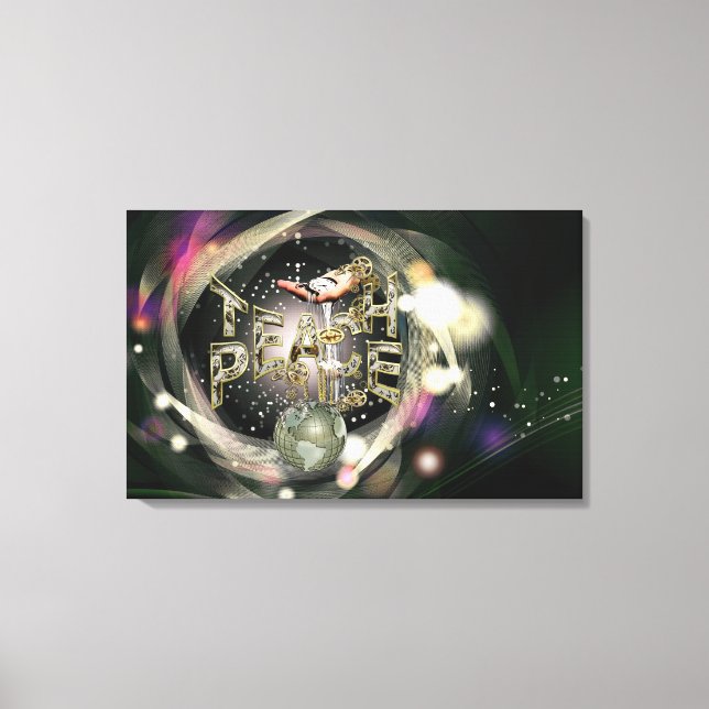 Lienzo Movimiento Teach-Peace (Anverso)