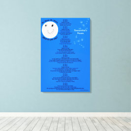 Lienzo Mr. Moon Personalize Nombre 18" x 27"