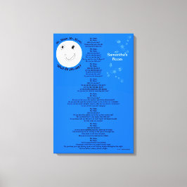 Lienzo Mr. Moon Personalize Nombre 18" x 27"
