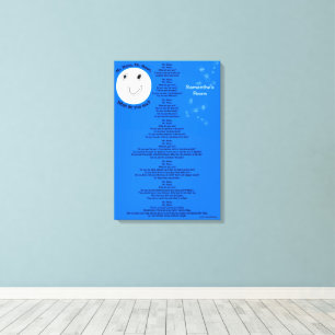 Lienzo Mr. Moon Personalize Nombre 18" x 27"