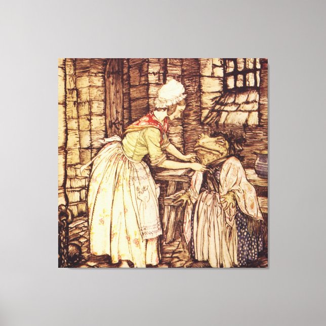 Lienzo Mr Toad se disfraza de Arthur Rackham (Anverso)