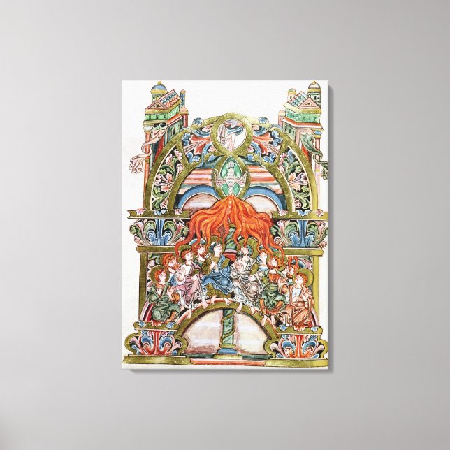 Lienzo Ms 369 f.29v Pentecost (Anverso)